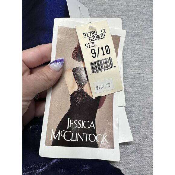 VTG Jessica McClintock Gown Women's 90s Gunne‎ Sax Purple Formal 9/10 - Picture 6 of 9